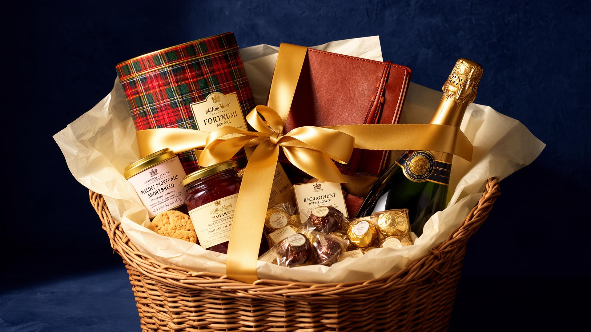 A beautifully curated luxury British gift hamper